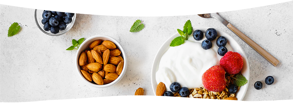 Image banner fruit yoghurt